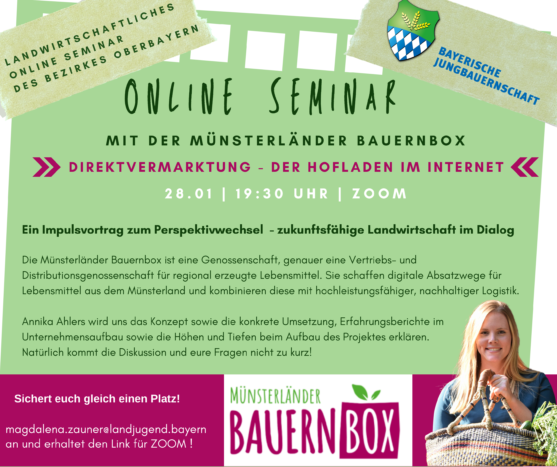 Seminar zu Direktvermarktung mit der Münsterländer Bauernbox