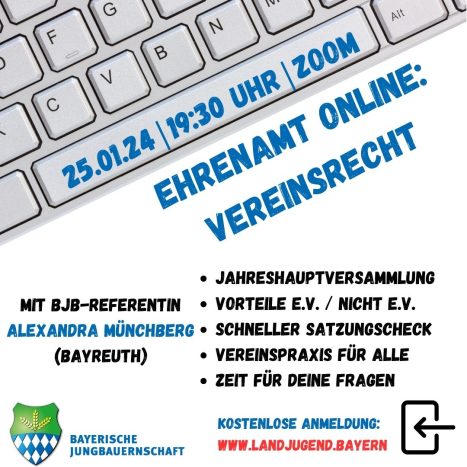 Fortsetzung bei „Ehrenamt Online“ – nächster Termin 25.01.24
