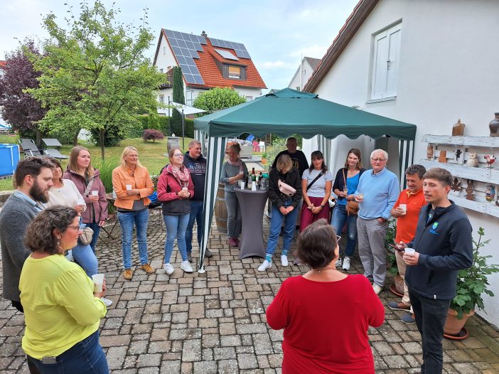 Verabschiedung von Ruth Linke mit Geschenkübergabe