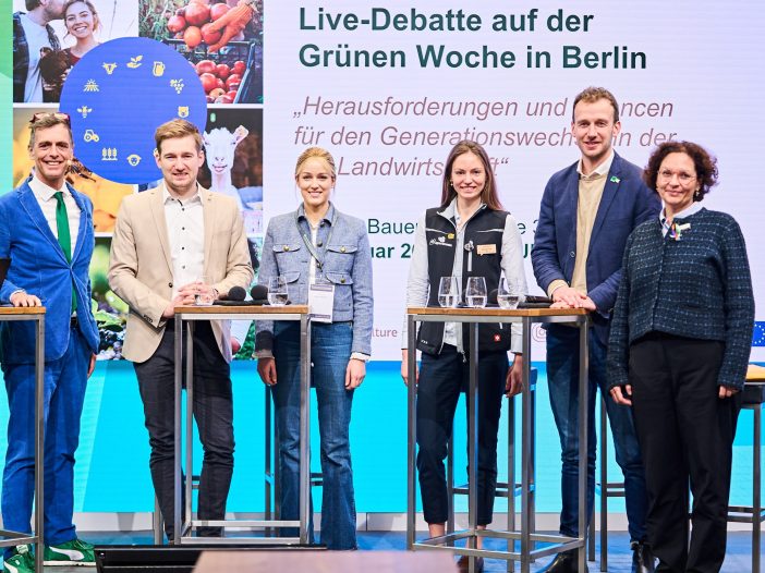 Diskussionsteilnehmer:innen zur Grünen Woche Diskussion
